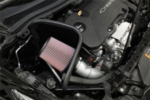 Chevrolet Cruze Performance Air Intake - K&N Engineering - Typhoon Short Ram - Silver - `17-`19